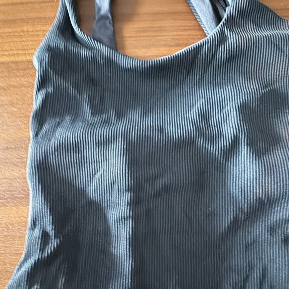 L*Space Phoebe One Piece in Black Ribbed One Shoulder Size 4 New - Picture 4 of 6